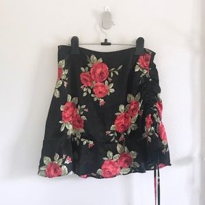 F21 Floral Skirt